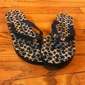 NWOT COACH flip flops 🌸